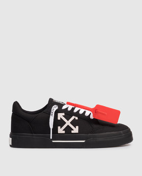 Off-White Черные кроссовки Vulcanized OWIA288C99FAB003
