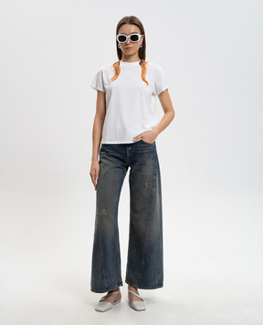 Maison Margiela MM6 Сині джинси з вінтажним ефектом S52LA0238M30017