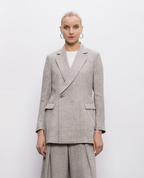 Intoca Сірий жакет з льону 261LIPJA1101