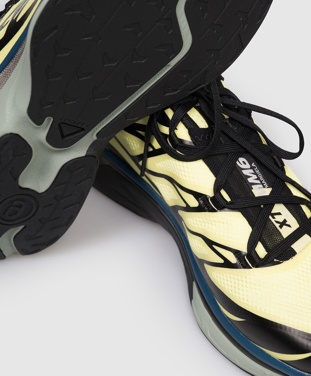 Maison Margiela MM6 Жовті кросівки з принтом логотипа SH1WS0020P6303 зображення 5