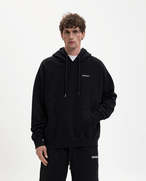 Off-White Черные худи с эмблемой Half Arrow 44MBB085S26F00A