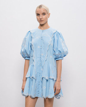 Alemais Голубое платье Maizy с вышивкой 6131D