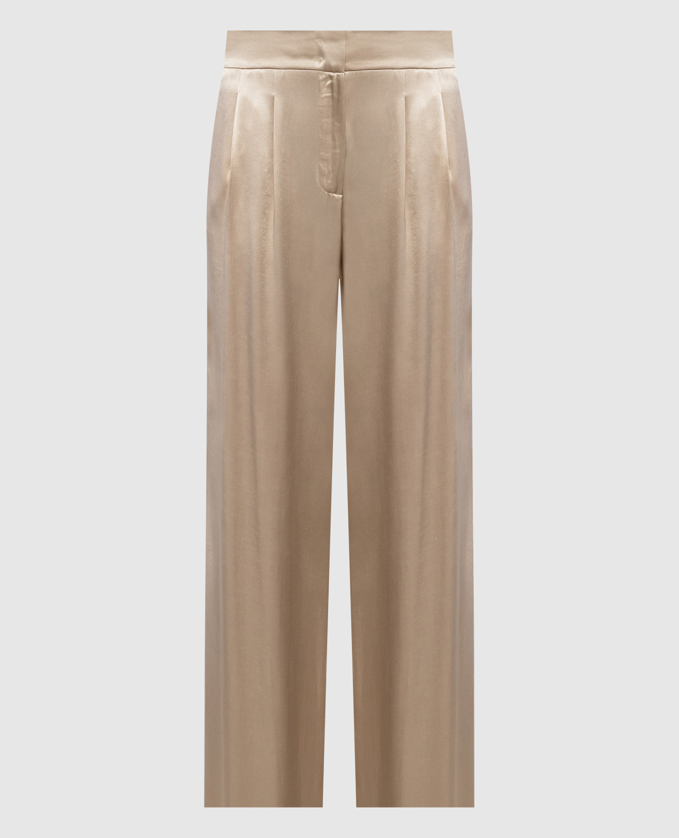 

Бежевые штаны, Бежевый, Прямые брюки