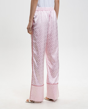 Off-White Розовые штаны Jacq Off 2CA18ZS26FAB001