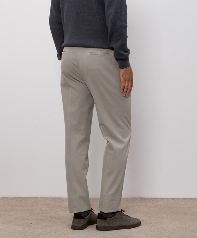 Brunello Cucinelli Серые брюки M252DE1450 изображение 4