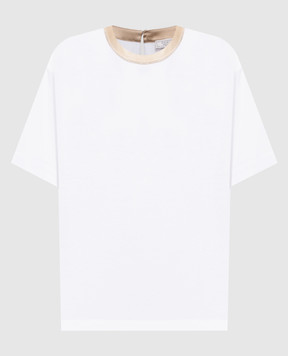 Peserico Белая футболка с кулиской A06737J00070B