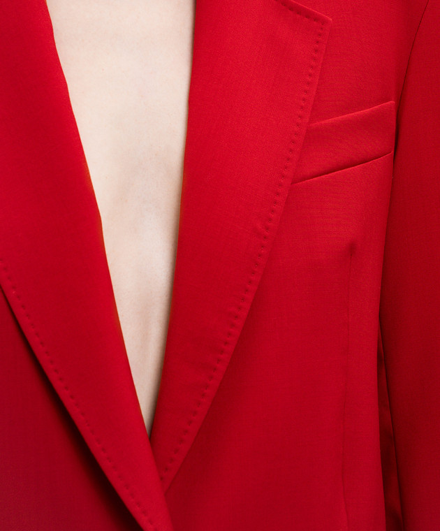 Max Mara Красный жакет BALCO из шерсти MSTBALCO изображение 5