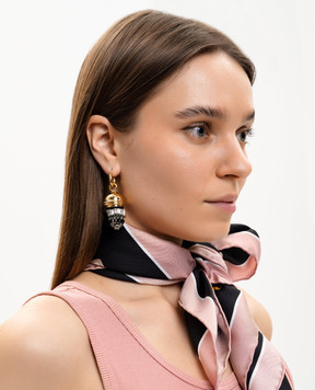 La DoubleJ Золотые серьги Lantern EAR0066BRA004SOLID
