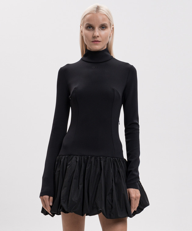 Off-White Черное платье 2FU00375T изображение 3