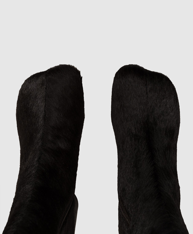 Maison Margiela MM6 Черные кожаные анатомические ботильоны S66WU0145P7868 изображение 4