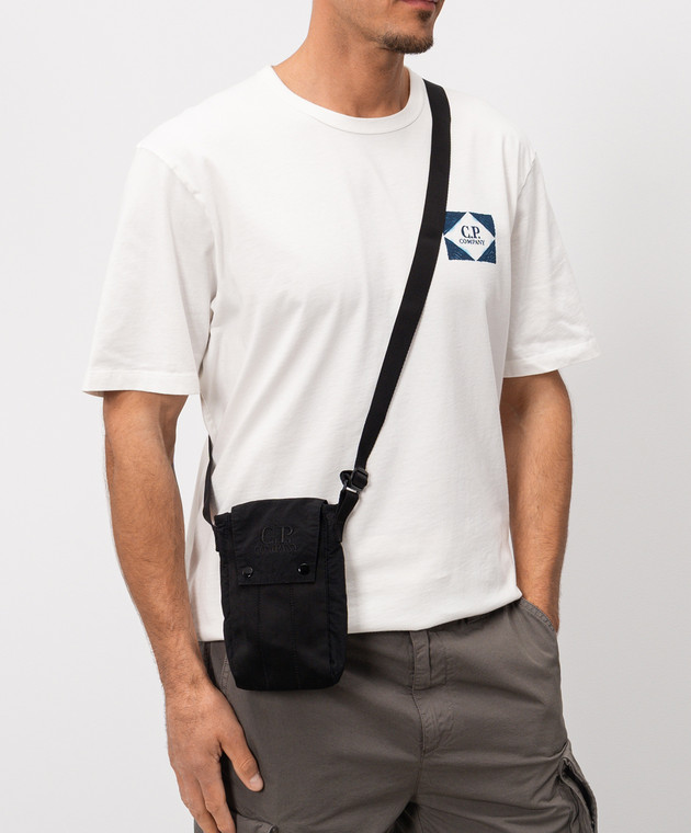 C.P. Company Черная сумка для телефона Plain Paper Touch MAC157A110188M изображение 2