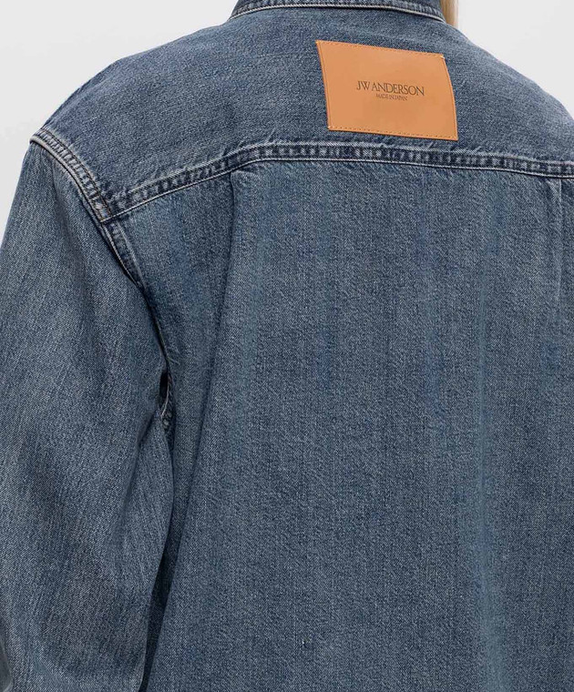 JW Anderson Синяя джинсовая рубашка с патчем DS0016PG1855 изображение 5
