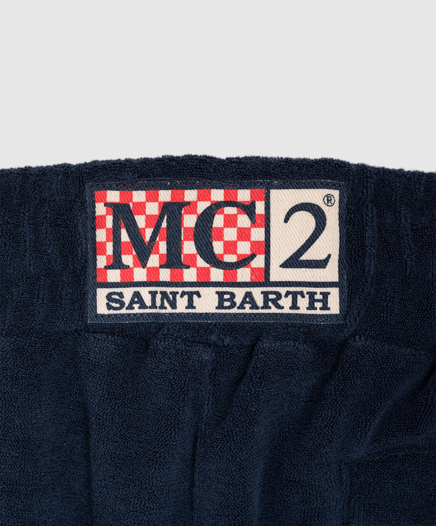 MC2 SAINT BARTH Детские синие махровые шорты Randle Sponge RANL00800145L изображение 3