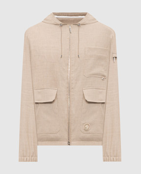 Stefano Ricci Бежева куртка з льону та вовни M7J6100160LW001Q