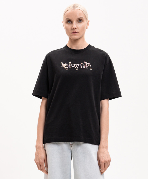 Off-White Чорна футболка Dream Arrow 29A00302T зображення 3