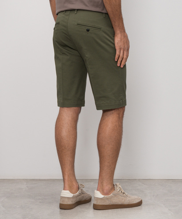 Cashmere&Whiskey Шорты цвета хаки из хлопка 0276109345 изображение 4