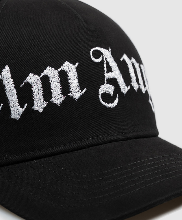Palm Angels Черная кепка Overlogo PAMLB001FB005w изображение 4