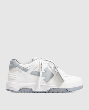 Off-White Білі шкіряні кросівки Out Of Office з принтом логотипа M189C9L019