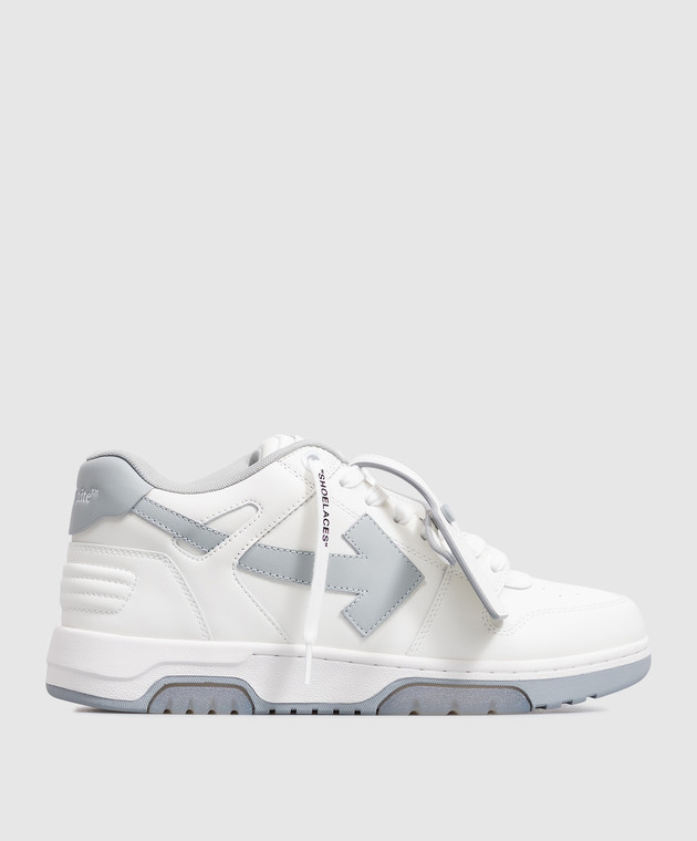 Off-White Білі шкіряні кросівки Out Of Office з принтом логотипа M189C9L019