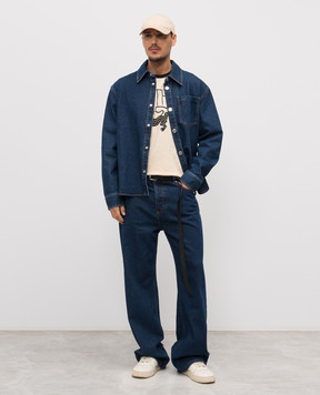 Ami Paris Синие джинсы с логотип патч HTR450DE0104