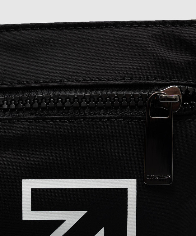 Off-White Черная сумка с логотипом Half Arrow OWMNQ09F26FB01 изображение 4