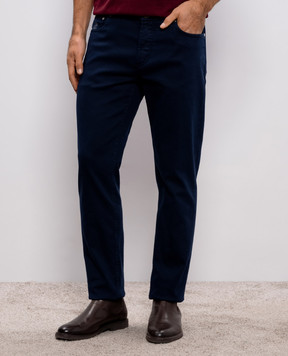 Brunello Cucinelli Сині джинси з логотипом M277PD3210