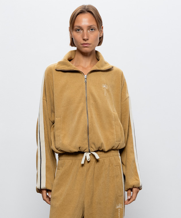 Palm Angels Коричнева спортивна куртка PAWBD004FB001 зображення 3