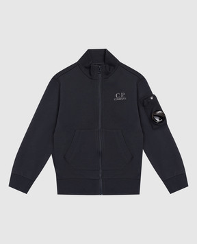 C.P. Company Детская синяя спортивная куртка с патчем логотипа CMF01NLCA6948