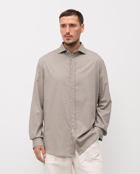 Brunello Cucinelli Сорочка кольору хакі MA6740627