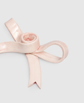 Bitossi Home Розовый керамический подсвечник в виде банта EMP00420