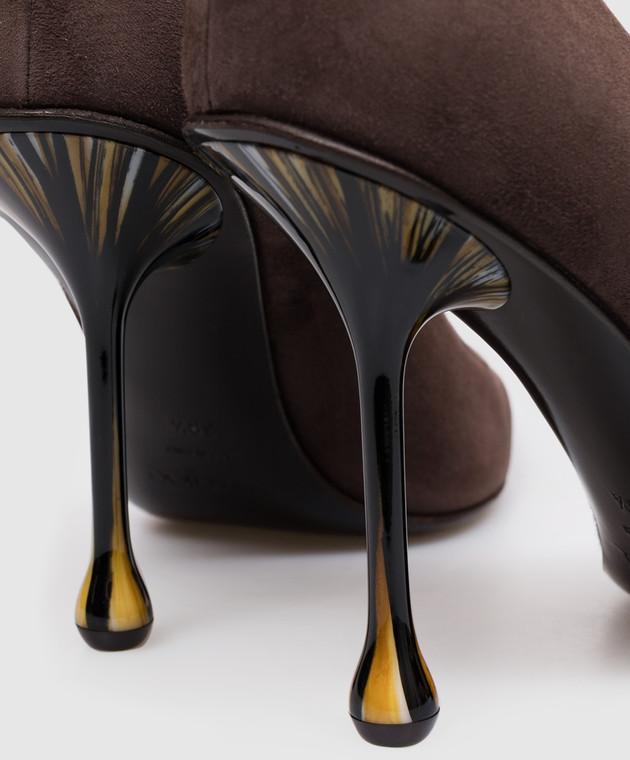 Jimmy Choo Коричневые замшевые туфли Ixia IXIA95JRS изображение 5