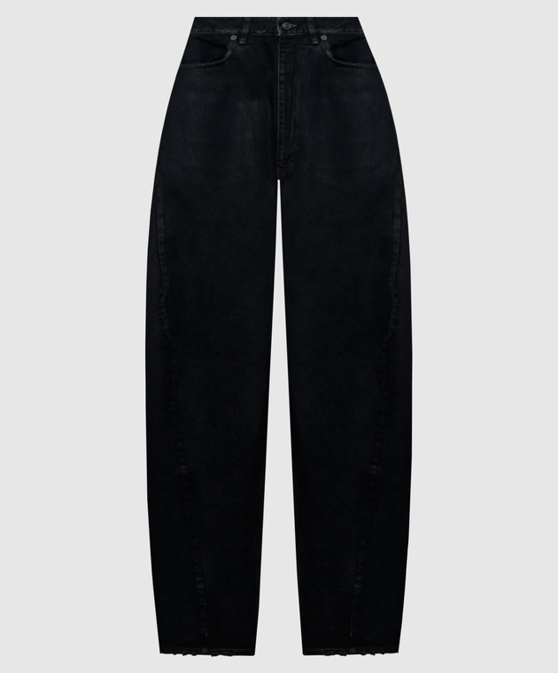 Balenciaga Чорні джинси з патчем логотипа A0095FTBP47