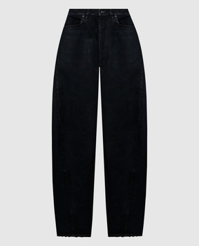 Balenciaga Чорні джинси з патчем логотипа A0095FTBP47