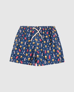 MC2 SAINT BARTH Дитячі сині шорти для плавання Jean Lighting JEA000402611L