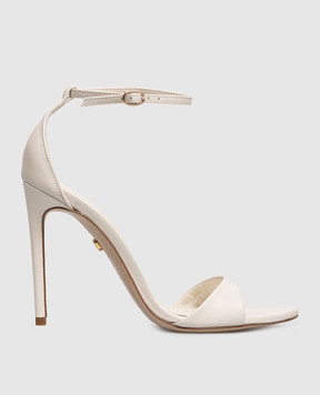 Babe Pay Pls Білі шкіряні босоніжки 223102KO