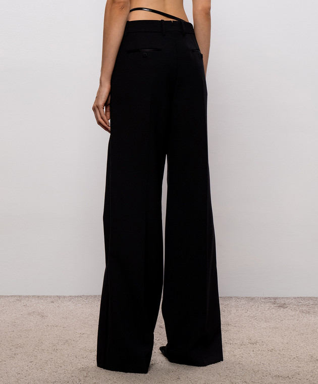 Tom Ford Черные брюки из шерсти с поясом PAW733FAX1861 изображение 4
