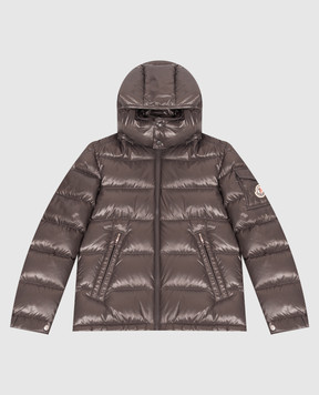 Moncler ENFANT Детский серый пуховик Maya L29541A1252068950