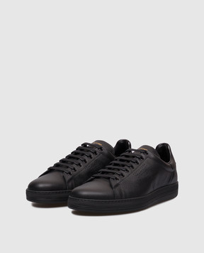 Tom Ford Чорні шкіряні кросівки Warwick J1507LCL045L