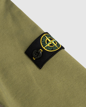 Stone Island Детская зеленая спортивная куртка с логотипом L1S166100004S004068