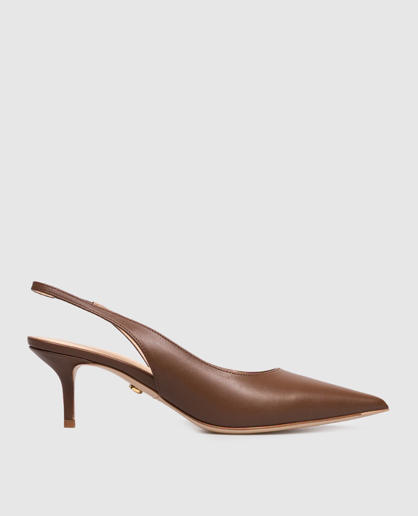 

Коричневые кожаные слингбеки, Коричневый, Босоножки