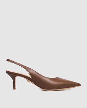 Babe Pay Pls Коричневые кожаные слингбеки 215604KO