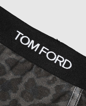 Tom Ford Серые трусы-боксеры в принт T4LC31230