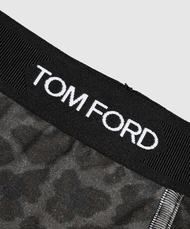 Tom Ford Серые трусы-боксеры в принт T4LC31230 изображение 3
