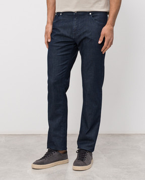 Castangia dal 1850 Сині джинси з вишивкою 5T123S26