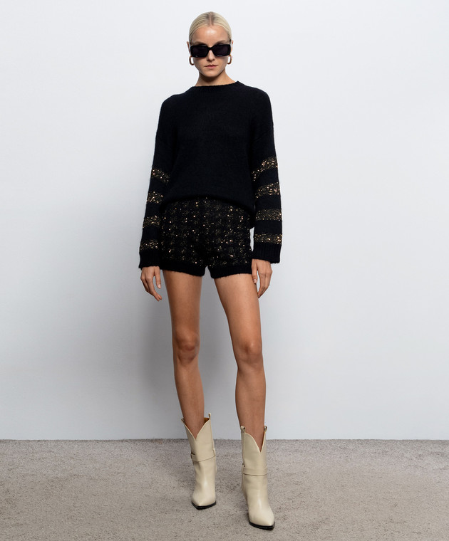 Twinset Черный свитер с шерстью альпаки 262TP3530 изображение 2