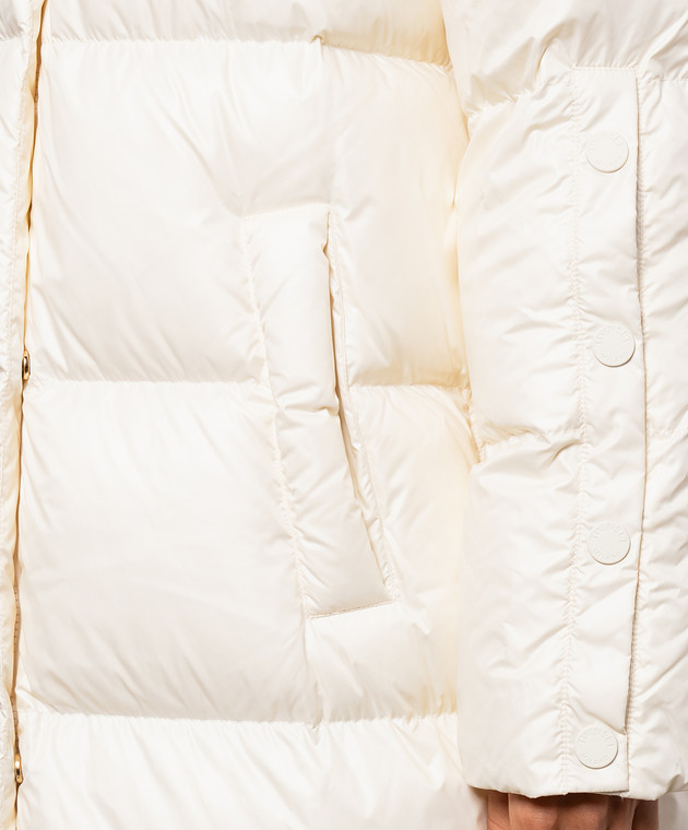 Twinset Удлиненный пуховик цвета айвори 262TP2650 изображение 5