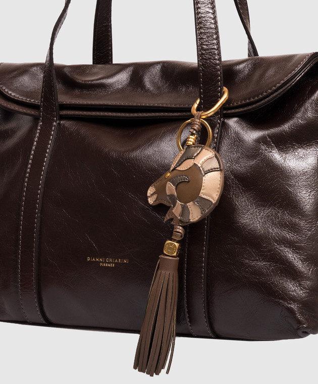 Gianni Chiarini Коричневий брелок з китицею PCARIETE06 зображення 2