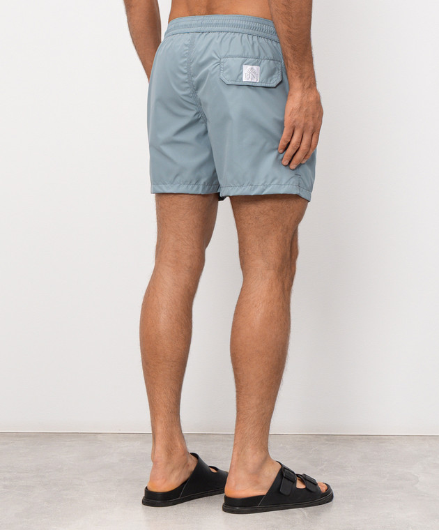 Pini Parma Голубые шорты для плавания с нашивкой логотипа 6059463 изображение 3