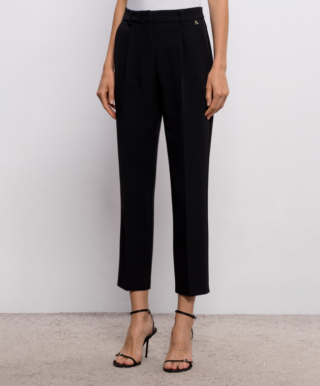 Twinset Черные брюки с монограммой 262AP2345 изображение 3