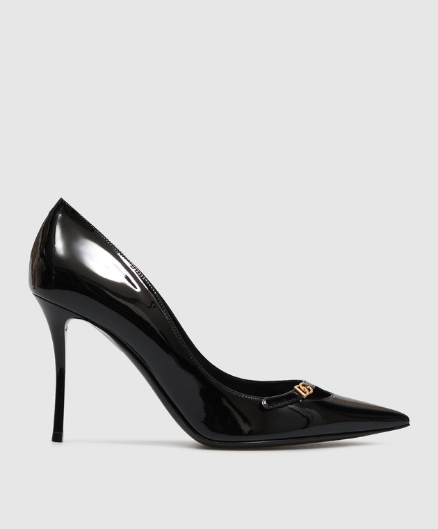 Dolce&Gabbana Черные кожаные лакированные туфли CD2004A1471